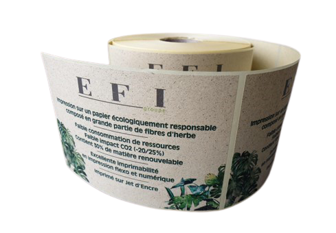 Image2-removebg-preview Étiquette imprimé à base de fibres d'herbe (foin). Les fibres de la matière sont visibles et apportent une teinte jaunâtre au papier